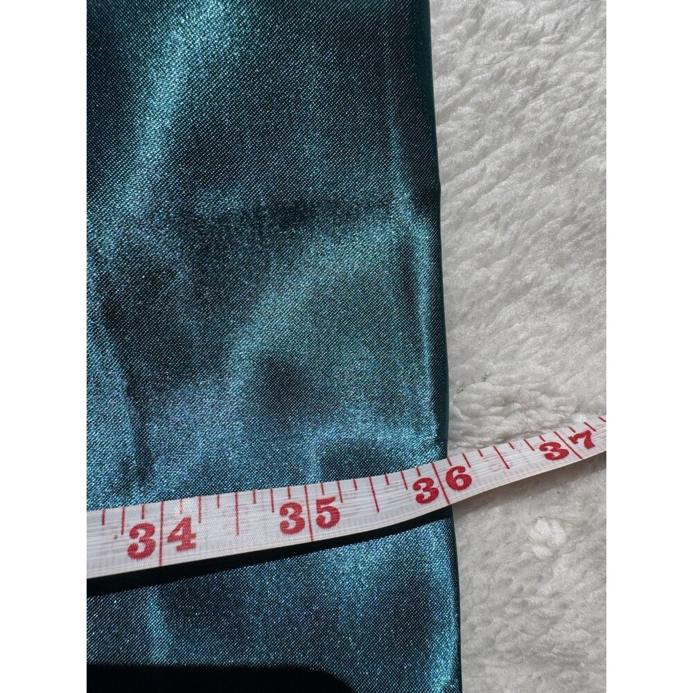 Satin Pillow Cases Set of 2 36x19 Teal New - Picture 3 of 5